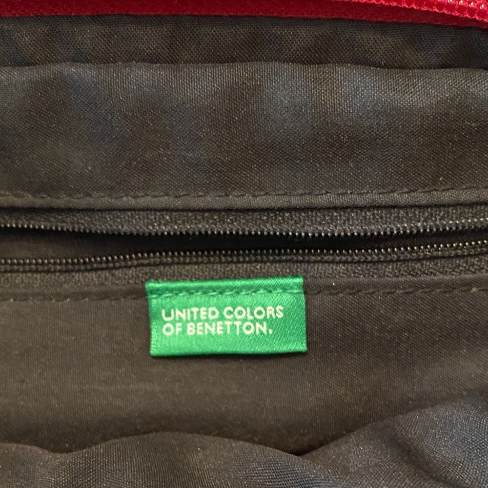 United Colors Of Benetton Red Top-Handle Tote Bag - Picture 4 of 6